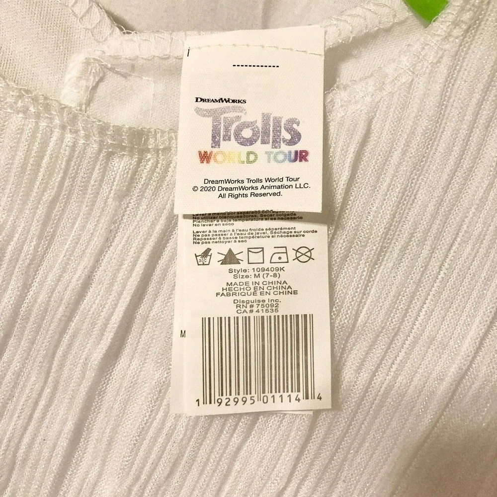 NWOT Child's M Trolls World Tour Barb Halloween Costume